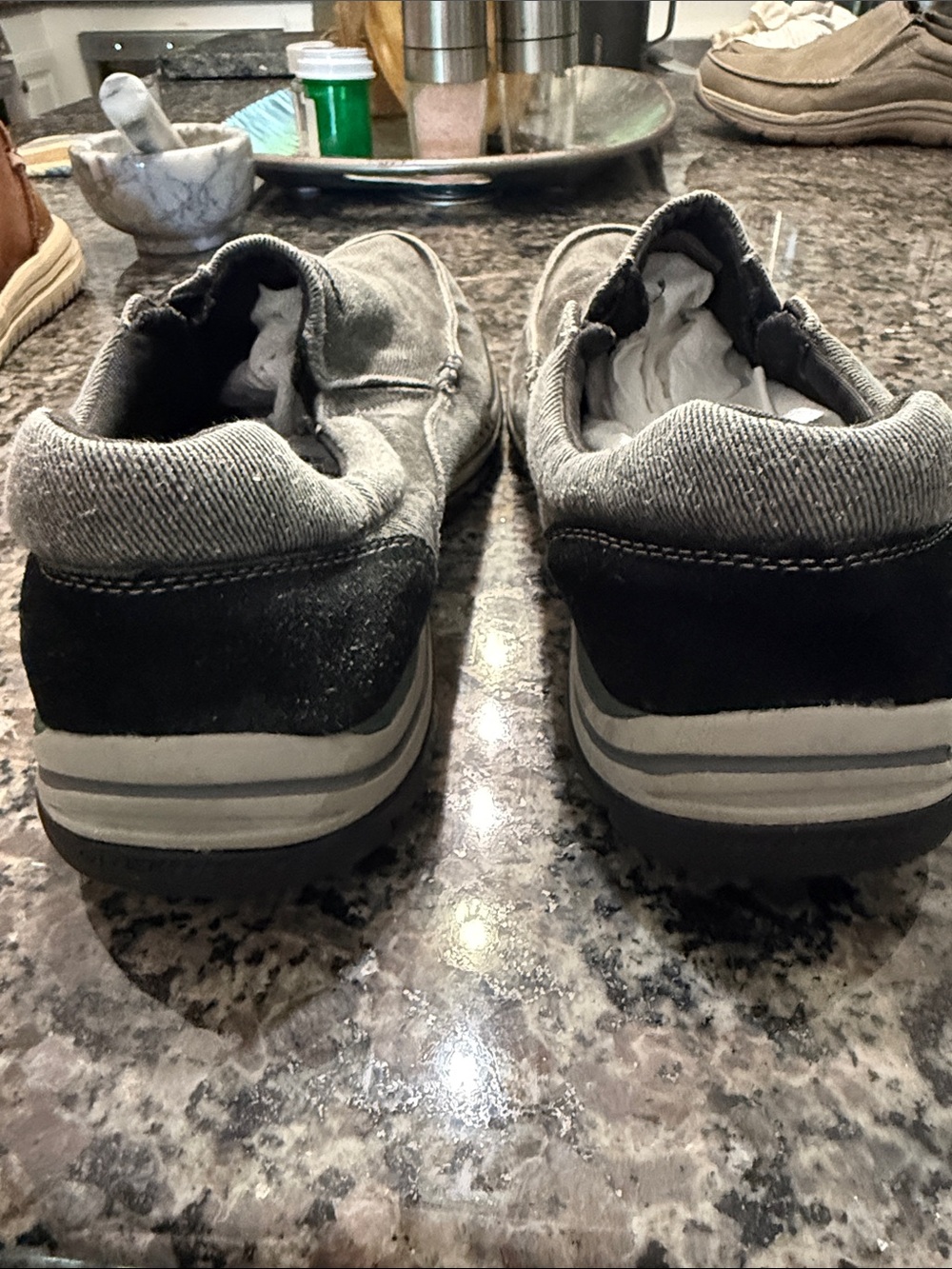 Skechers Men’s Relaxed Fit Casual Gray Slip-On Loafers sz 11 - Picture 8 of 8